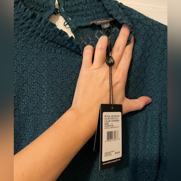 Adrianna pappell long sleeve blouse NWT - Picture 2 of 3